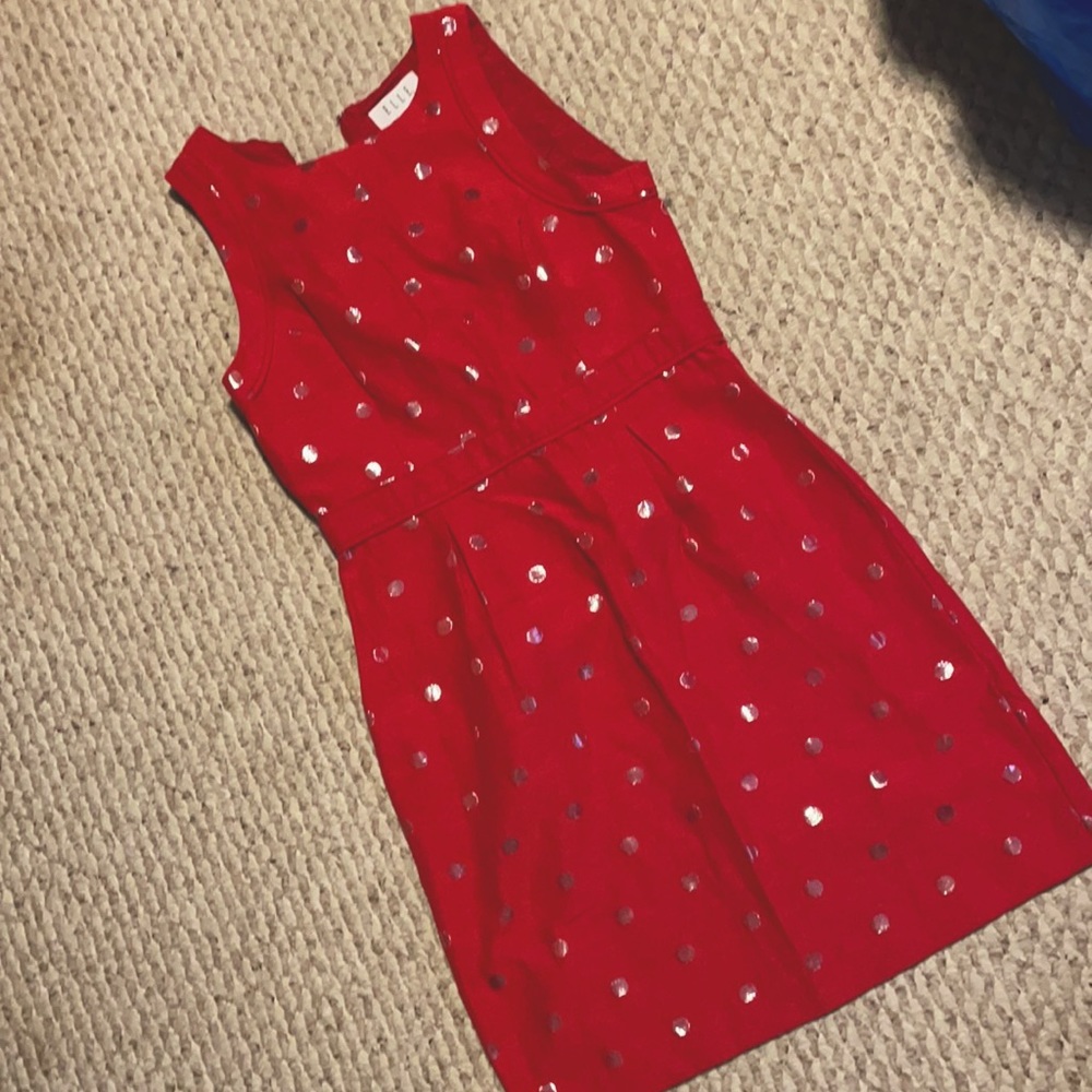 Pretty red polka dot dress